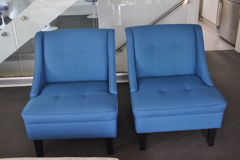 Blue Upholstered Arm Chair62863383137283118