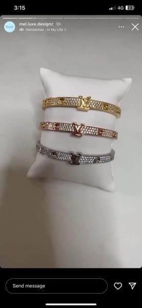 Used]Louis Vuitton monogram bracelet spirit bracelet brown M6689 - BE  FORWARD Store