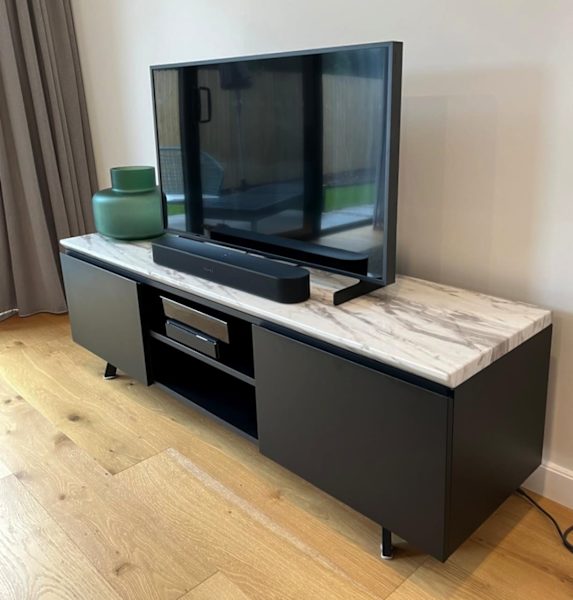 75% off RRP, real MARBLE top TV cabinet IMMACULATE62865820704769112