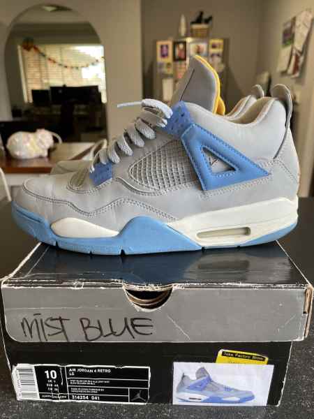 Jordan 4 Retro Mist Blue Men's - 314254-041 - US