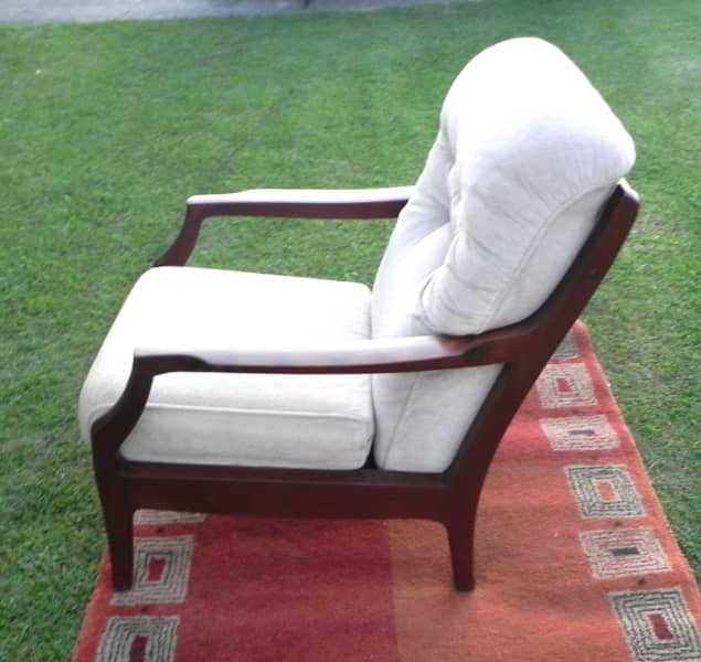 Mid Century Modern Parker Large Teak Arm Lounge Chair62863412565761112