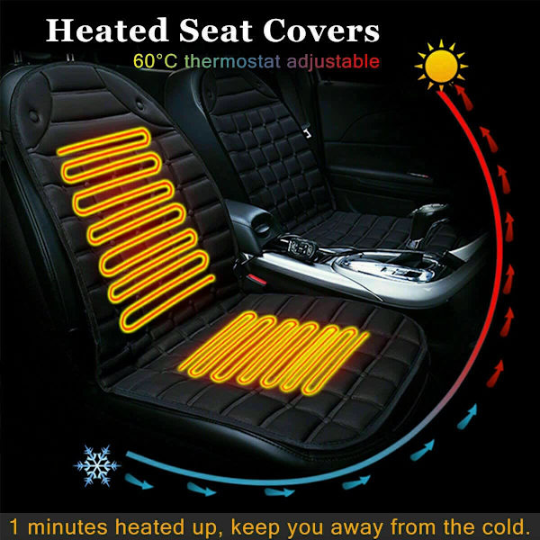 12V Universal Car Seat Heated Cover Cushion Heater Warmer Pad Temp 63018617486978114