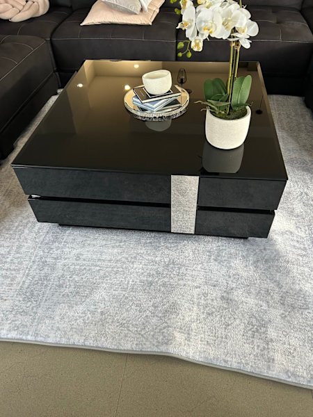 Sleek Black Glass Coffee Table62863838105473112