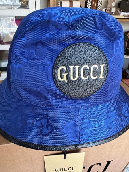 Gucci Off The Grid Bucket Hat Blue