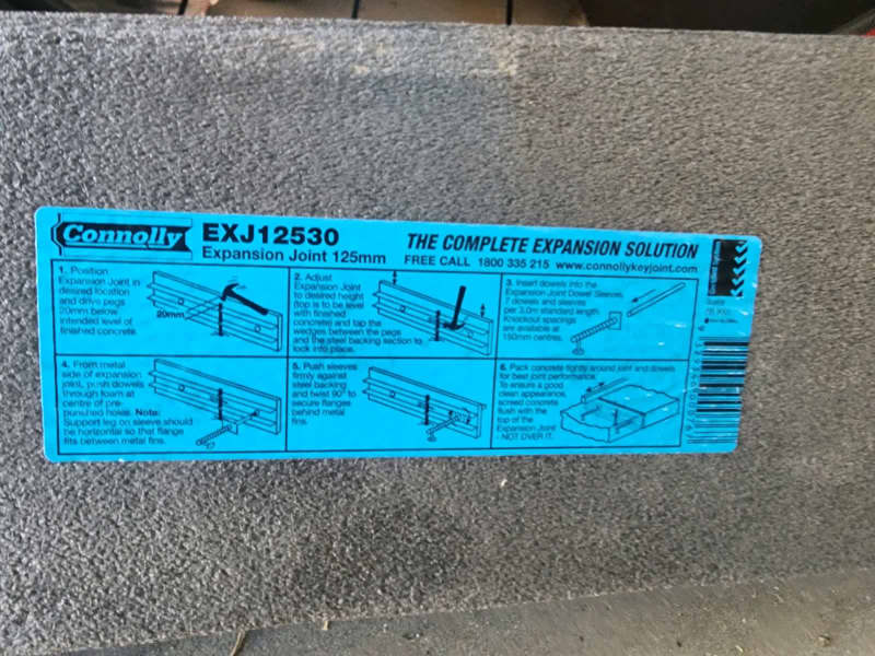 Expansion joint 125mm x463440455951233112