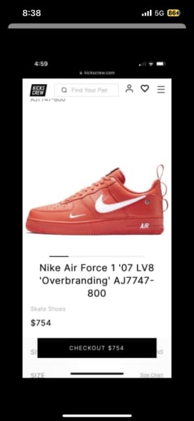 Nike Air Force 1 '07 LV8 'Overbranding' AJ7747-800 - KICKS CREW
