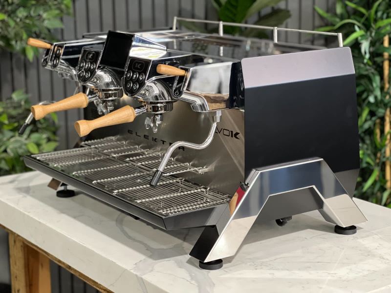 ELEKTRA EVOK 2 GROUP ESPRESSO COFFEE MACHINE NEW BLACK & STAINLESS63441986543874111
