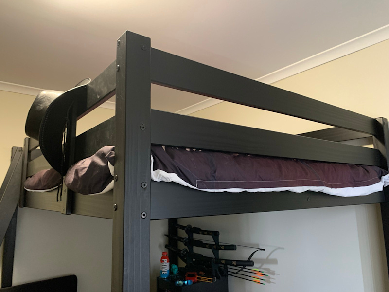 Teenage double bed black bunk62863408210434111