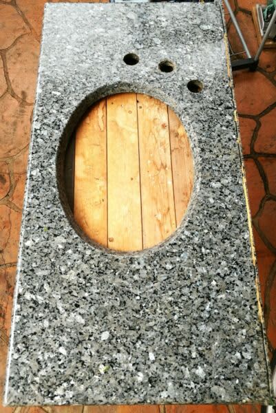 Blue galaxy stone under mount vanity top63440136500226111