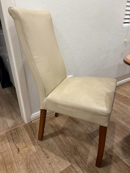 3 x Leather Dining Chairs62863384187777112