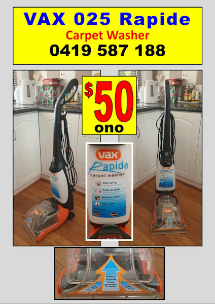 VAX 025 Carpet Washer630142394526731118