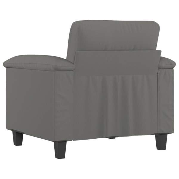 Sofa Chair Dark Grey 60 cm Microfibre Fabric62863383402755114