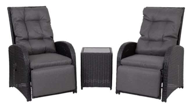 excalibur outdoor living moor 3 piece lounge set