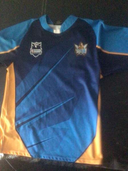 NRL Fans Gold Coast Titans Logo Jersey Baseball Shirt For Men And