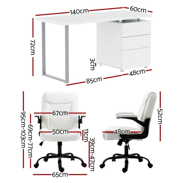 Computer Desk Executive Office Chairs Sets White62863839966339113
