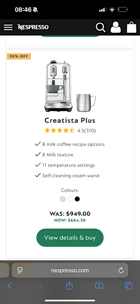 NESPRESSO MACHINE + FROTHED + COFFEE PODS63470141914498113