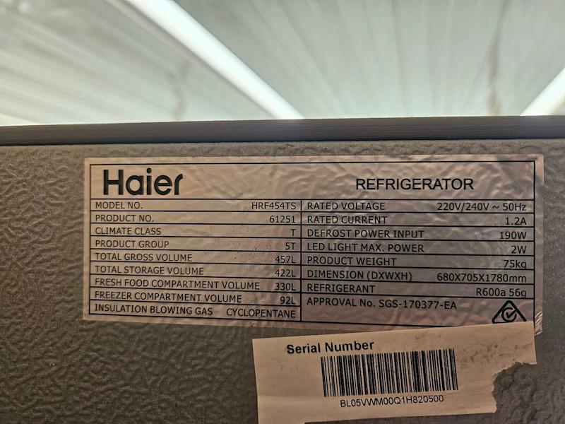Haier Fridge Freezer – 457L – Great Condition – $55063023535374081114