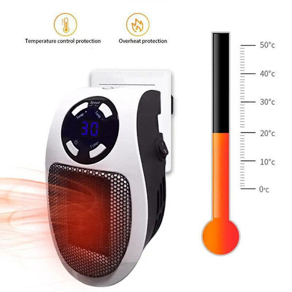 500W Electric Mini Fan Heater Home Bedroom Office Air Heating Stove 630186174475531127