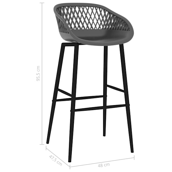 Bar Chairs 4 pcs Grey....62863412928131113