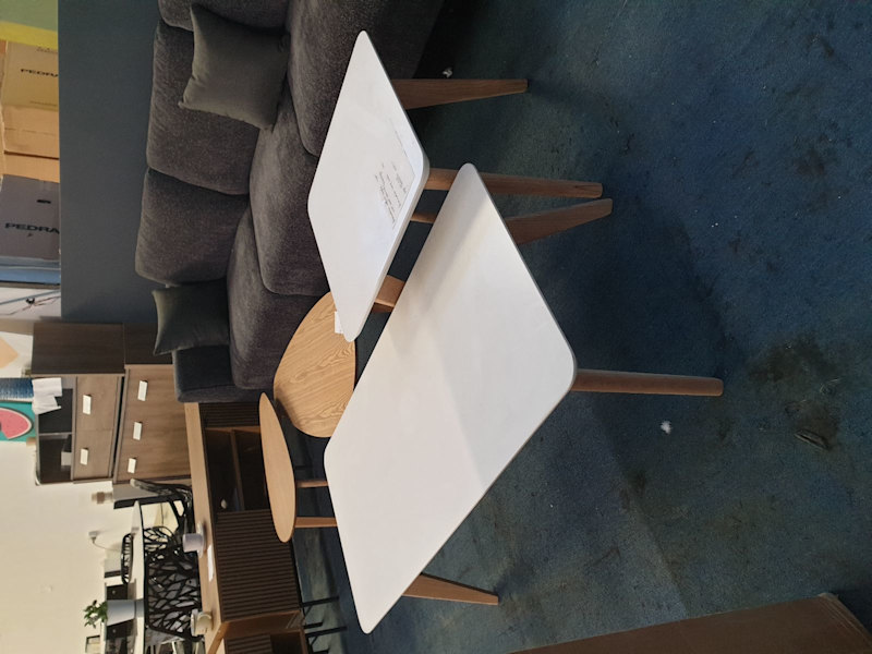 WAREHOUSE SALE - SELLING WHITE TOP COFFEE TABLE SET FOR ONLY $250628633846528031119