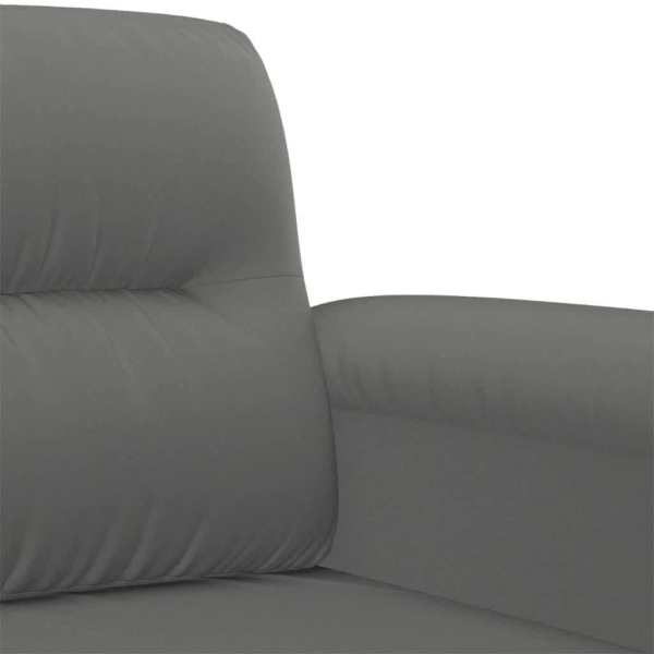 Sofa Chair Dark Grey 60 cm Microfibre Fabric62863383402755112