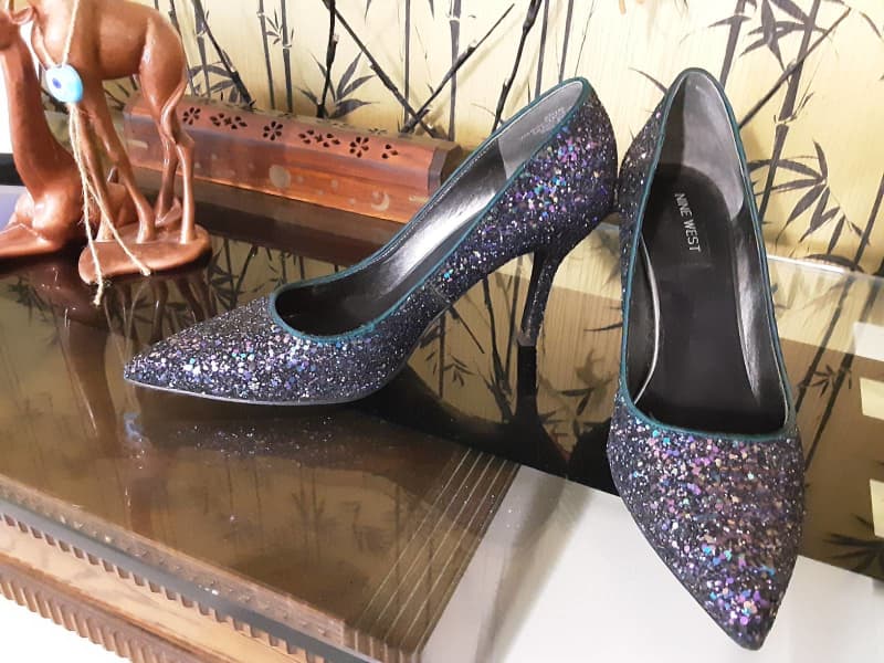 nine west sequin shoes