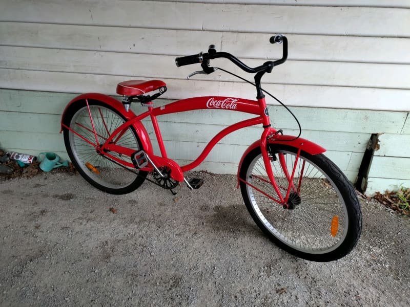 budweiser beach cruiser bike