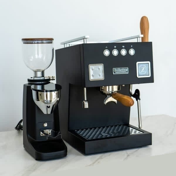 Bellezza Bellona & Piccola Titanio 60 Grinder Package In Black63020848996739112