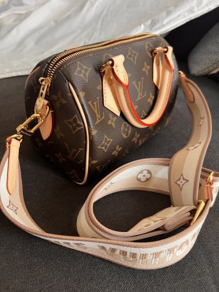 Louis Vuitton - Authenticated Nano Speedy / Mini HL Handbag - Leather Brown For Woman, Never Worn