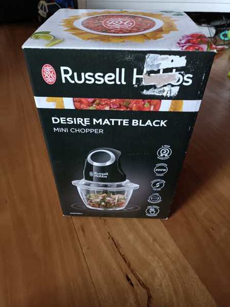 Russell Hobbs Desire Matte Black Mini Chopper630221793630731129