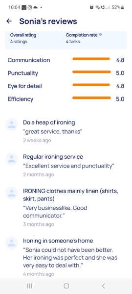 Ironing service in Rothwell 63004363201795112