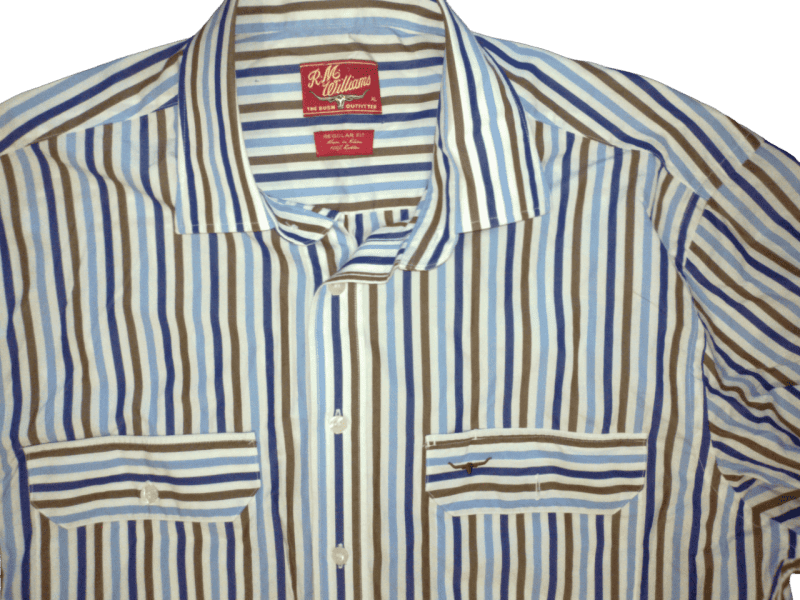 R.M. Williams Striped Long Sleeve Dress Shirt