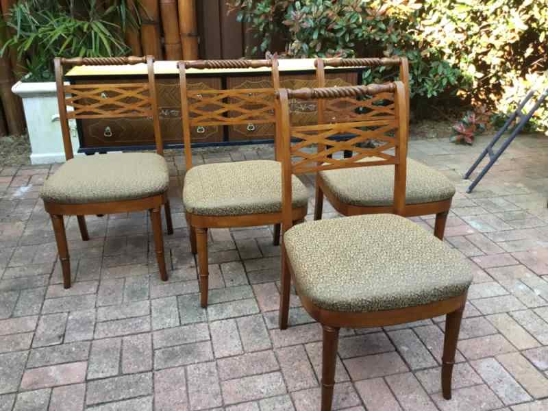4 vintage English twist with brand new upholstery62864723954307111