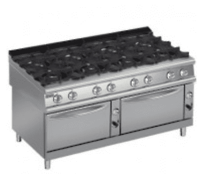 Baron 9PCF/G1605 Eight Burner Gas Cook Top On Two Gas Ovens630181725493781120