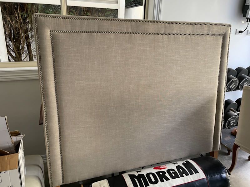 Quality Large Linen Blend Queen Bed Head628658207541781117
