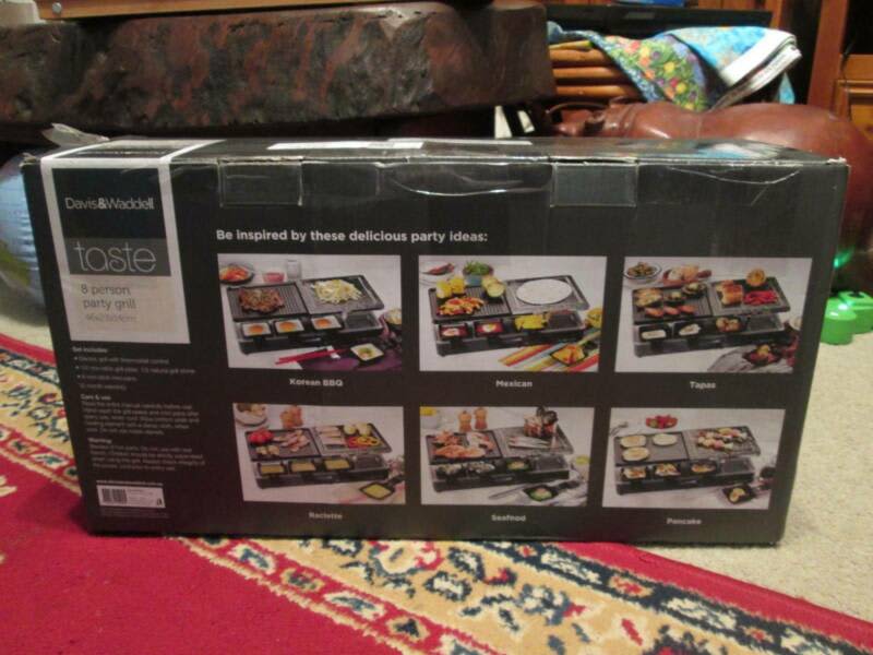 Davis and Waddell 8 Person Party Grill Raclette BRAND NEW!63442770588674111