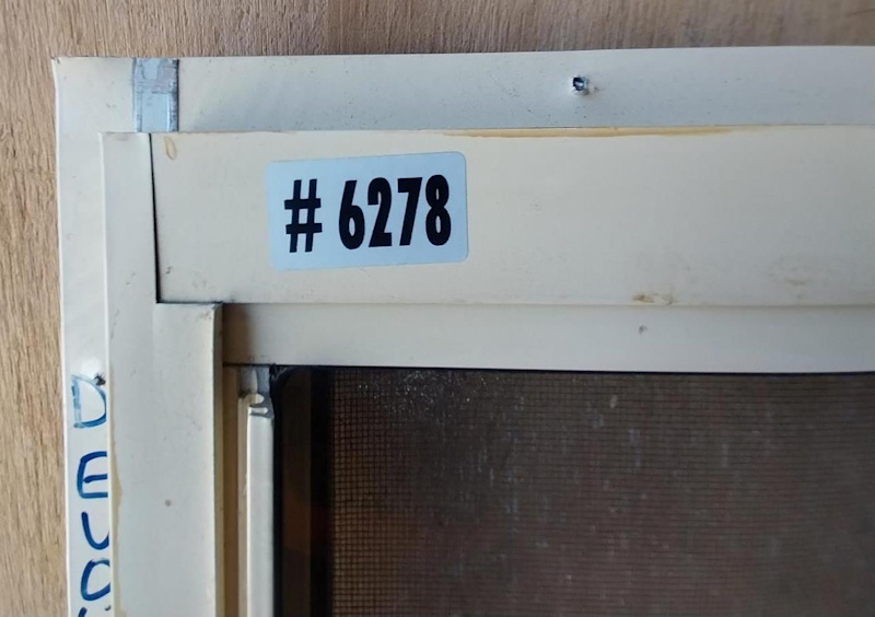 Cream Aluminium Framed Single Sliding Window - 1500mm H x 1210mm W63007278671873112