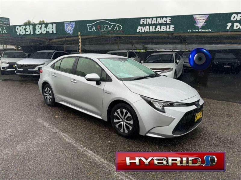 2019 Toyota Corolla ZWE211R Ascent Sport Hybrid Silver, Chrome Continuous Variable Sedan629337053749781112