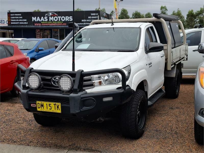 2017 Toyota Hilux GUN126R SR (4x4) White 6 Speed Automatic Cab Chassis62936662350339112