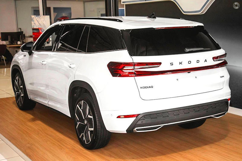 2025 Skoda Kodiaq PS MY25 140TSI DSG Sportline White 7 Speed Sports Automatic Dual Clutch Wagon62933712759554113