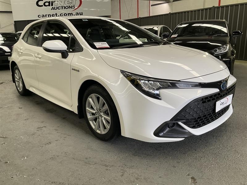 2024 Toyota Corolla ZWE219R Ascent Sport + Conv PK Hybrid White Continuous Variable Hatchback62882764962307112