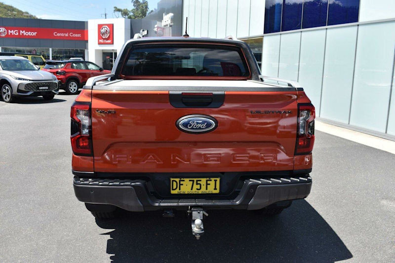 2023 Ford Ranger PY 2022MY Wildtrak FullTime 4WD DR Orange 10 Speed Sports Automatic Dual Cab62940490579203112