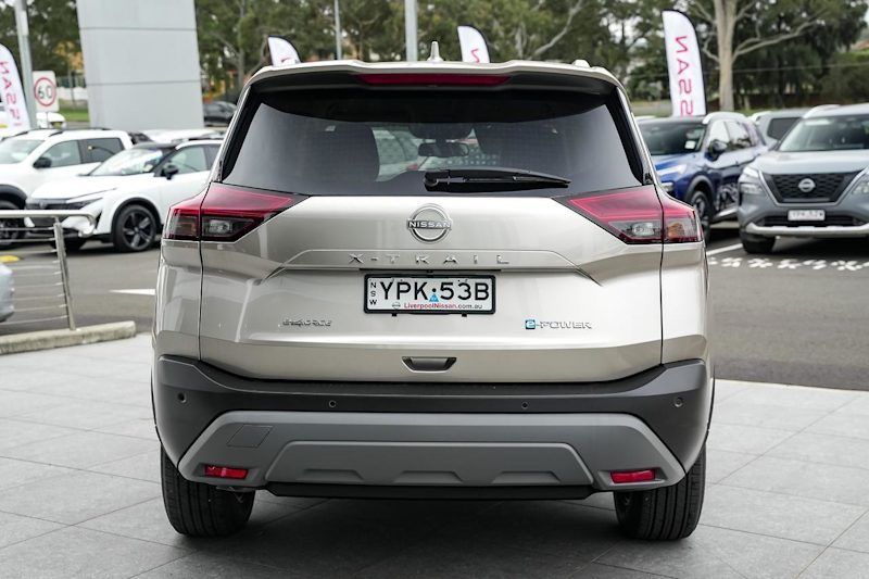 2025 Nissan X-Trail T33 MY25 ST-L e-4ORCE e-POWER Champagne Silver 1 Speed Automatic Wagon Hybrid63437623463043114