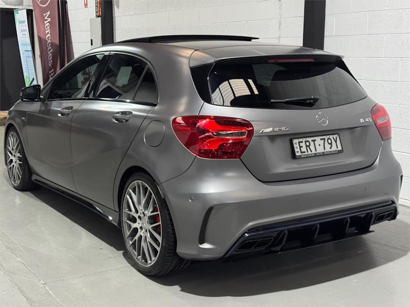 2018 Mercedes-Benz A-Class W176 808+058MY A45 AMG SPEEDSHIFT DCT 4MATIC Grey 7 Speed62882731222403114