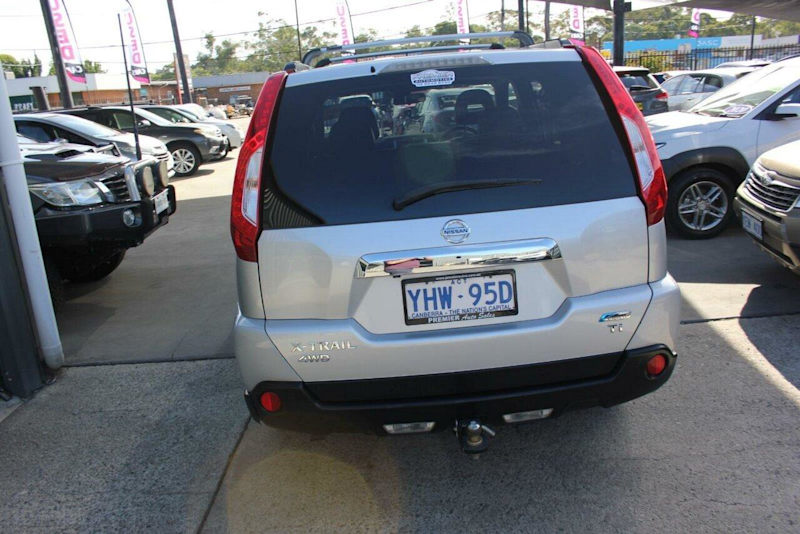 2011 Nissan X-Trail T31 MY11 TI (4x4) Silver, Chrome 6 Speed CVT Auto Sequential Wagon62939537847170114