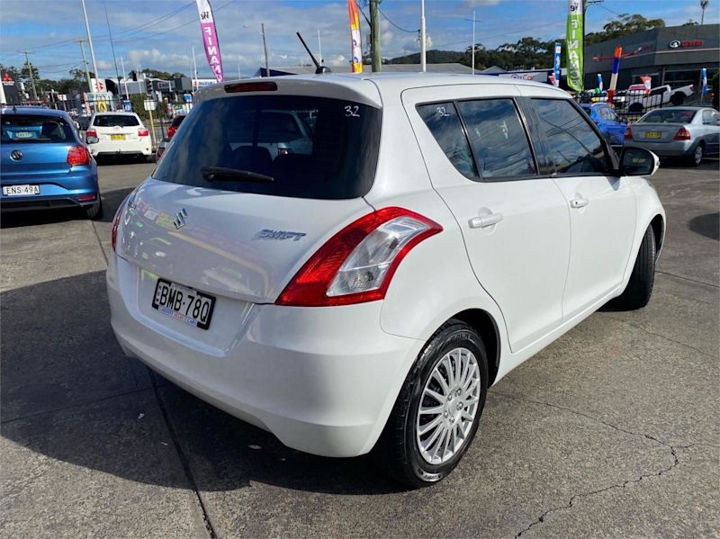 2014 Suzuki Swift FZ GL White 4 Speed Automatic Hatchback62933709182337112