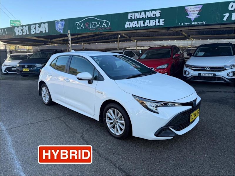 2023 Toyota Corolla ZWE219R Ascent Sport Hybrid White Continuous Variable Hatchback629337092641291110
