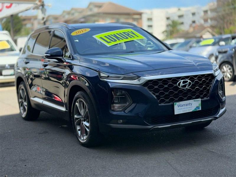 2019 Hyundai Santa Fe TM Highlander CRDi Satin AWD Blue 8 Speed Automatic Wagon62882727607554110