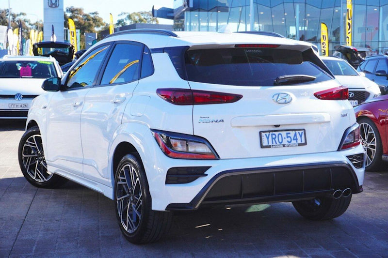 2021 Hyundai Kona Os.v4 MY21 N-Line D-CT AWD White 7 Speed Sports Automatic Dual Clutch Wagon62938582396289113