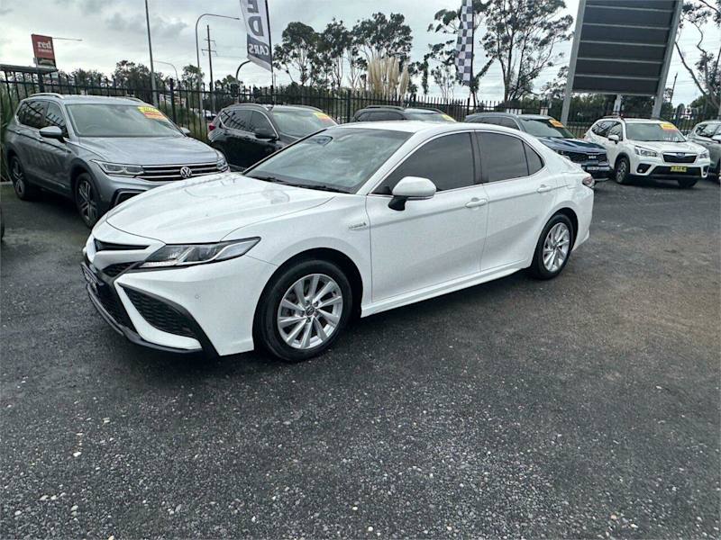 2021 Toyota Camry Axvh70R Ascent Sport Hybrid White Continuous Variable Sedan62938583569666113